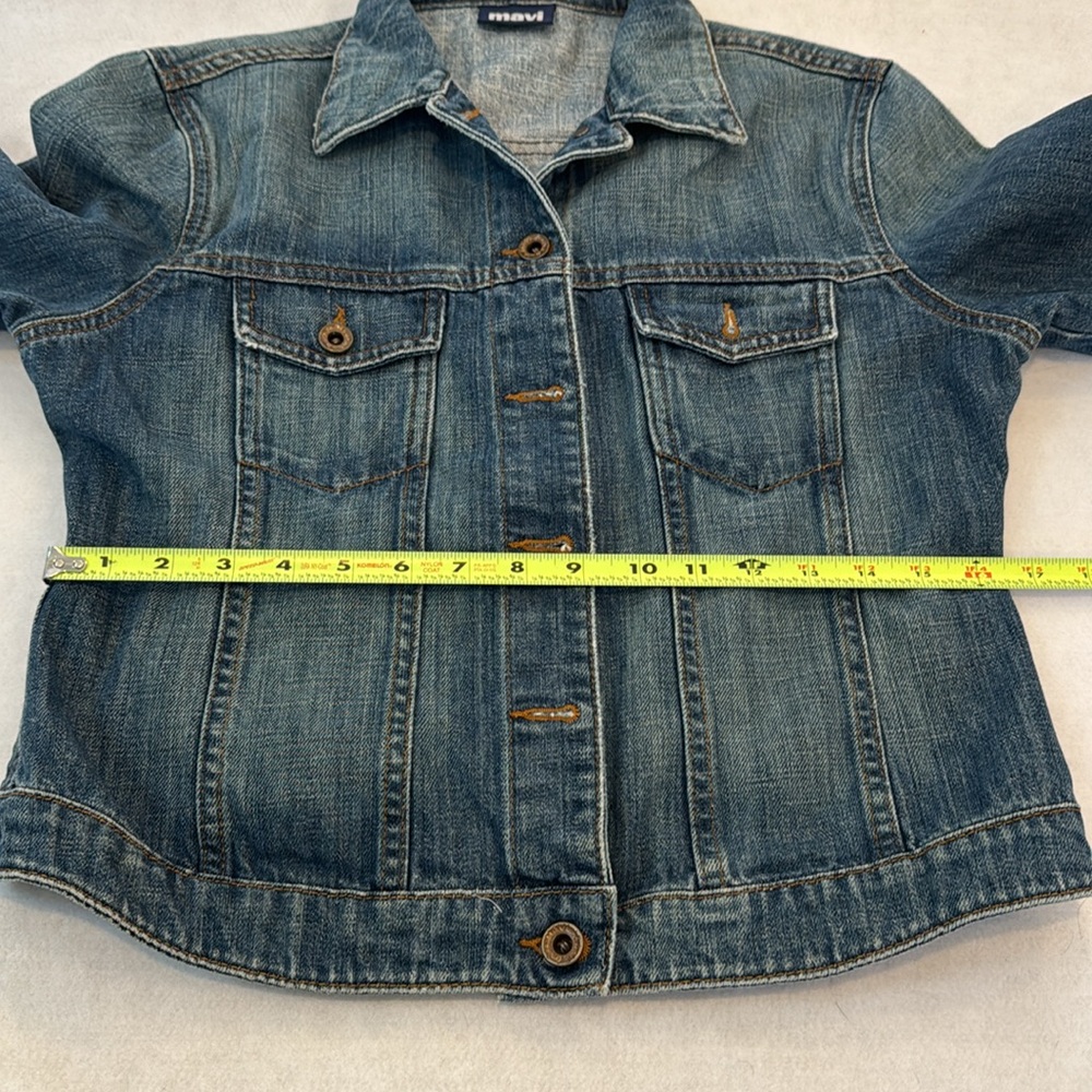 Mavi Catherine Slim Western Style Denim Jean Jacket Women's Size Large Y2K - Picture 4 of 11